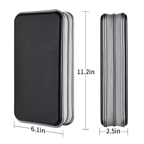 Double-side CD DVD Case Plastic CD Sleeve Portable DVD Disc Pack Home - Afbeelding 2 van 17