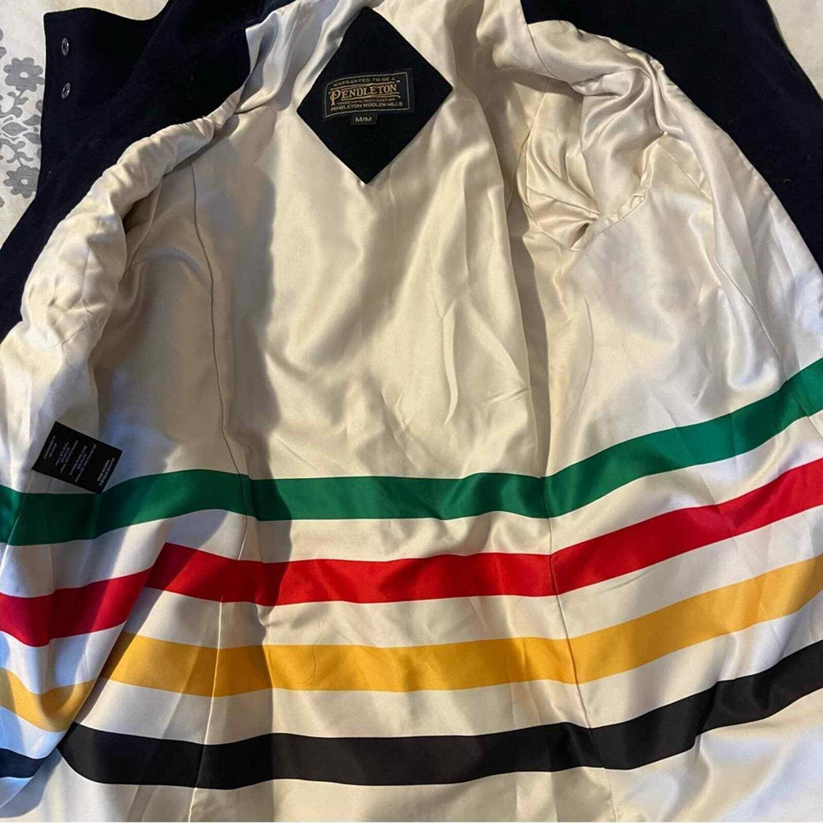 Pendleton Women's Wool Striped Interior Toggle Ja… - image 9