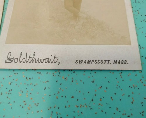 Lot Of 4 Cabinet Cards Goldthwait Photography Swampscott Massachusetts - Picture 3 of 5
