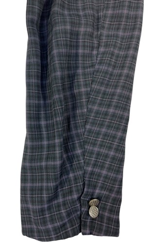 Vintage 1950s Sears Purple Plaid Gabardine Ricky Jacket Rockabilly Swing 40Short - Picture 6 of 20