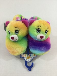 rainbow slippers girls