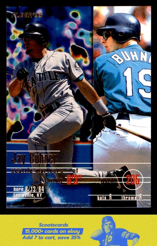 1995 Fleer Jay Buhner    #263 Seattle Mariners