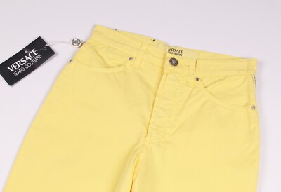 Vintage Versace Jeans Couture 90's High Waisted Yellow