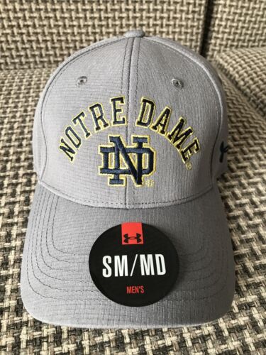 NWT Under Armour NCAA Notre Dame Fighting Irish Hat Cap Size S/M - Picture 2 of 4