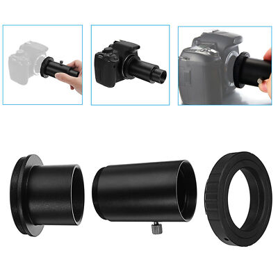 SLR&DSLR Camera Adapter T-Ring+1.25'' Telescope Mount Adapter+Extension Tube