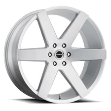 24 inch 24x10 Strada CODA BRUSHED SILVER wheels rims 6x5.5 6x139.7 +24