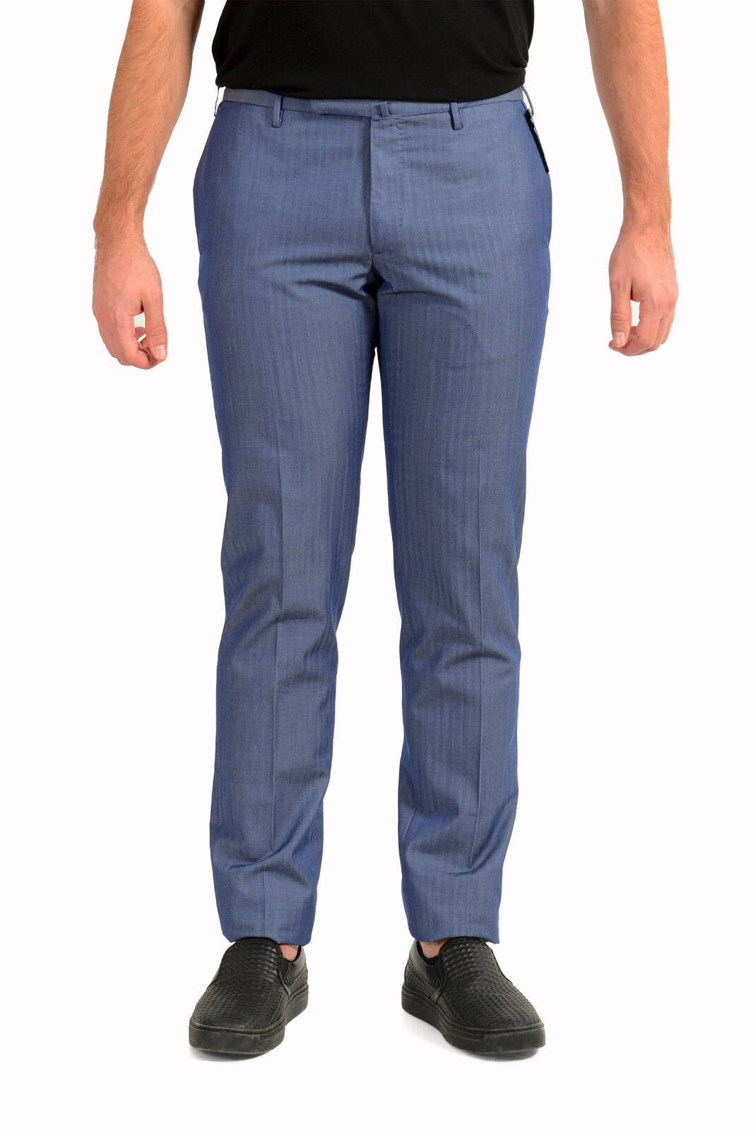 Мужские синие шерстяные брюки в полоску от Incotex Slowear размер US 34 IT 50 31490₽