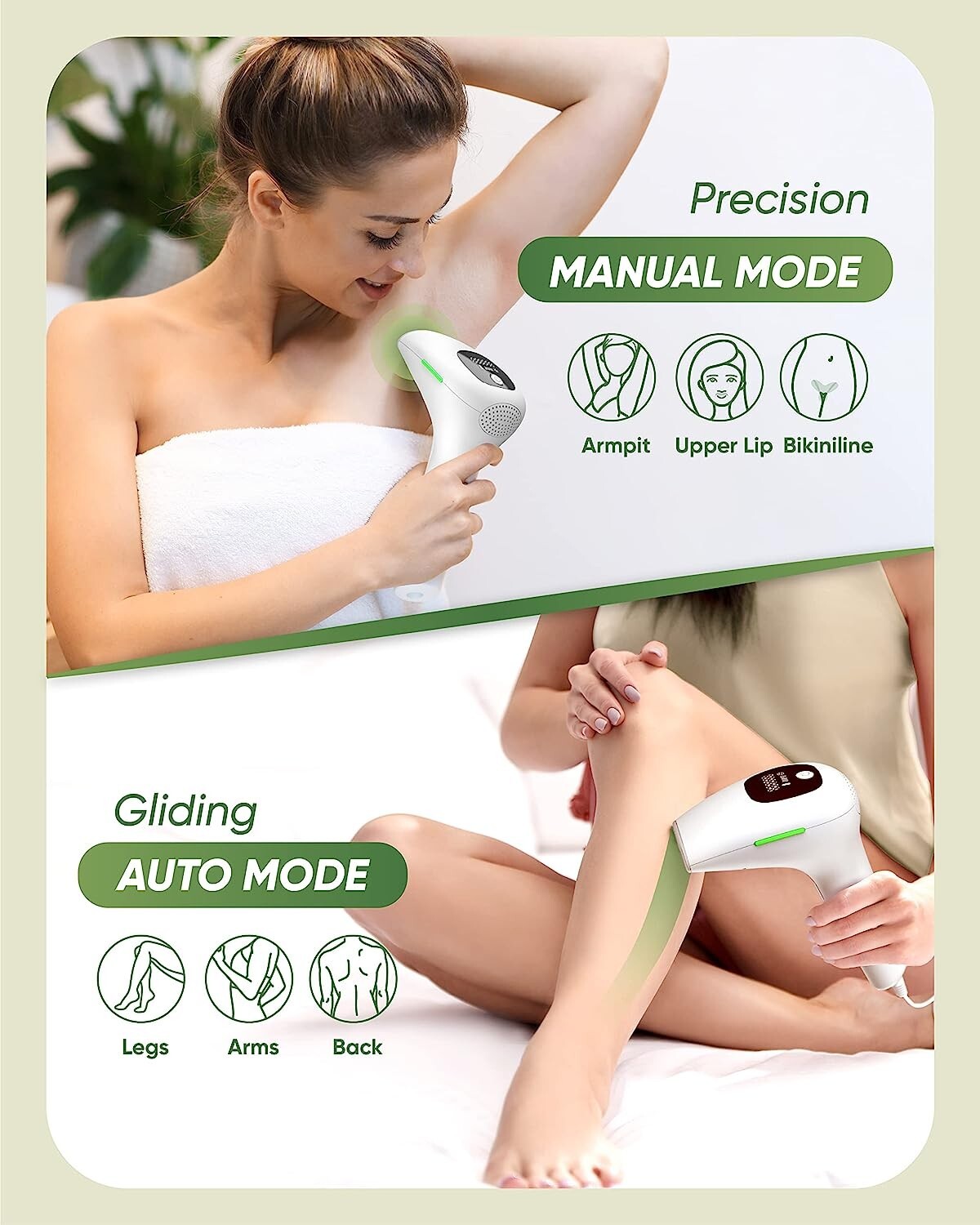 AtHome IPL Hair Removal for Women and Men Permanent Hair Removal 999,999 eBay