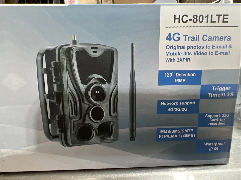 4G Hunting Trail Camera MMS SMTP 16MP 1080P Wildlife IR Cam IP65 HC-801LTE 3pk - Image 2 of 4