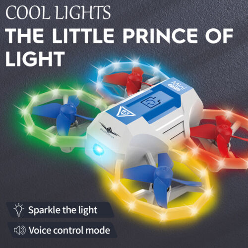 Mini drones con luces para principiantes cuadricóptero de radiocontrol juguetes para niños regalos - Imagen 1 de 7