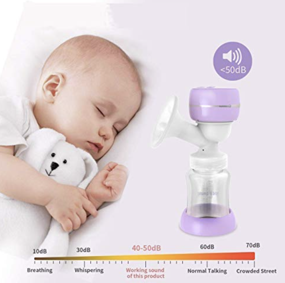 Electric Breast Pump, Breast Feeding Pumps, Pain Free Strong Suction Power-image