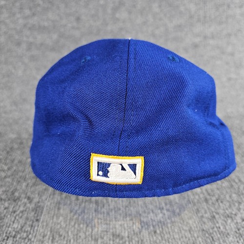 Milwaukee Brewers Blue New Era 59Fifty Cooperstown Collection Fit 6 7/8 Wool Hat - Picture 5 of 13
