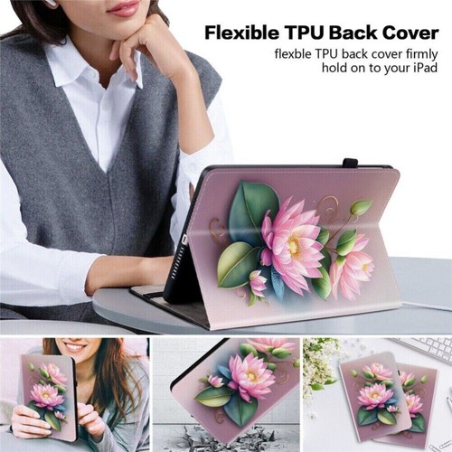 Painted Leather Case Shockproof Cover For iPad 56/7/8/9/10/11th Gen Air Pro 2025 - Picture 74 of 132