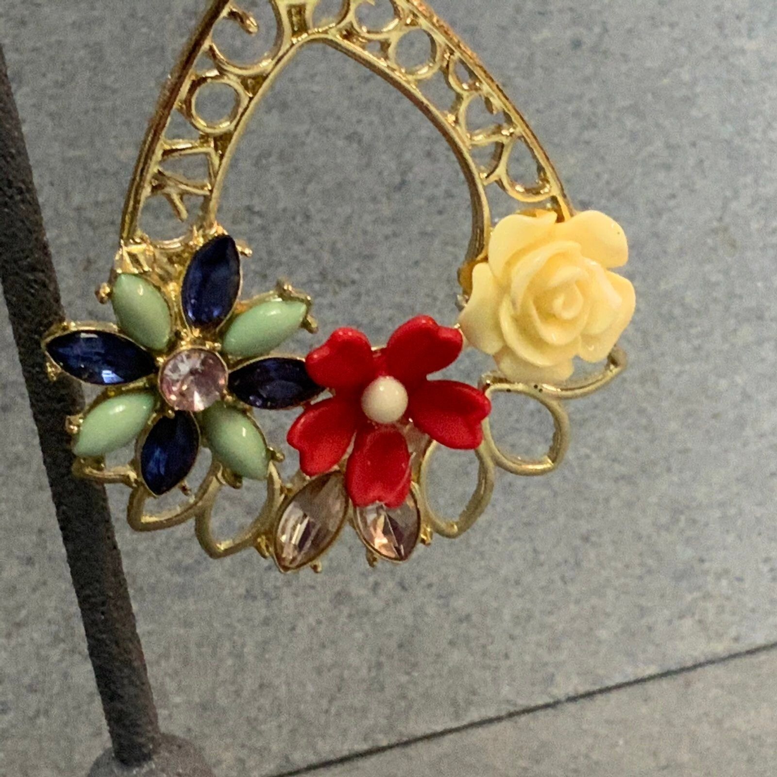 Sugarfix Baublebar Statement Earrings Pierced Dan… - image 2