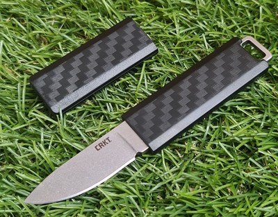 CRKT Messer SCRIBE Mini Fixed mit Verschlusskappe 5Cr15MoV Stahl Clip