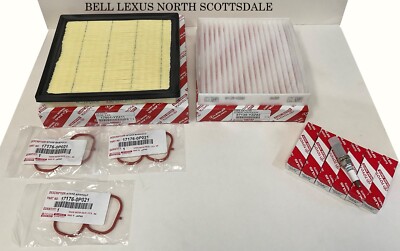 TOYOTA OEM FACTORY TUNE UP KIT 2014-2016 HIGHLANDER FILTERS, SARK PLUGS,GASKETS