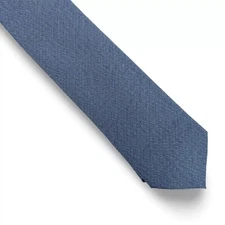Bar Iii Men's Cobbled Solid Neck Tie Blue 2.5" Modern NWT $55