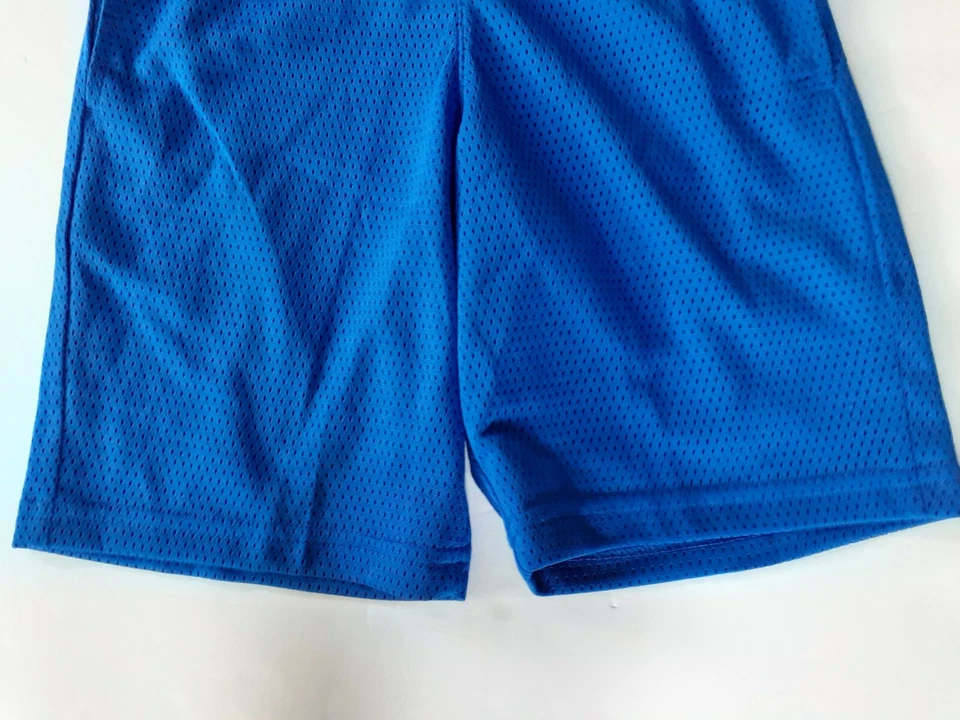 C9 Champion Boys Shorts Athletic Blue Pull On Drawstring Size 4-5 New Gym Mesh - Image 3 of 4
