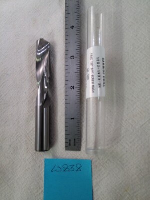 1 NEW HTC 1/2'' (.500'') SOLID CARBIDE DRILL. 3-3/4'' OAL. 565-5000 (W838)