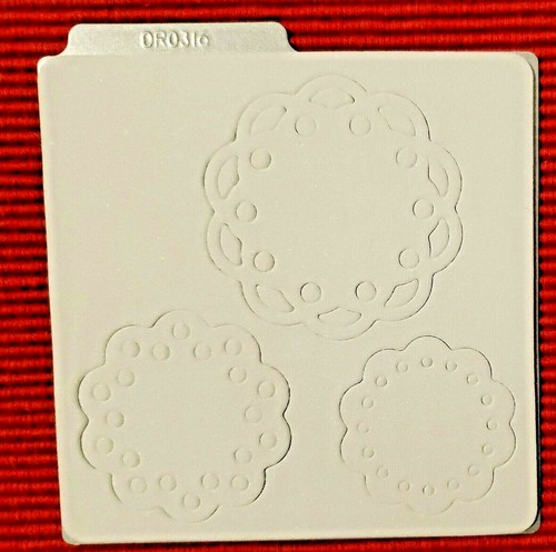 Azulejos troquelados QuicKutz 4x4 4 diseños - florales, doily, borde, marco para grabado - Imagen 13 de 13