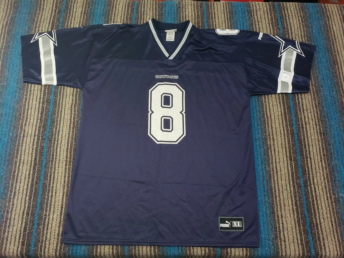 Vintage 90 s Dallas Cowboys Troy Aikman Puma Football Jersey Size XL Throwback