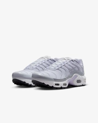 アイドル tns Unisex Nike Air Max Plus GS Tuned 1 TN White Metallic silver