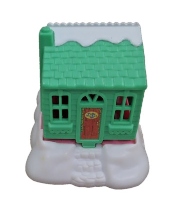 Polly Pocket Winter Ski Chalet Compact McDonald's Playset Christmas House 1990's