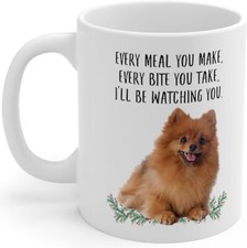 Lovesout Funny Pomeranian Brown Red Gifts For Women Mother's Day 2025 Every Meal