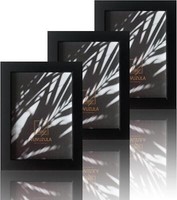 Fotorahmen 13X18Cm Schwarz Holz Bilderrahmen Set Acrylglas 3Er-Set