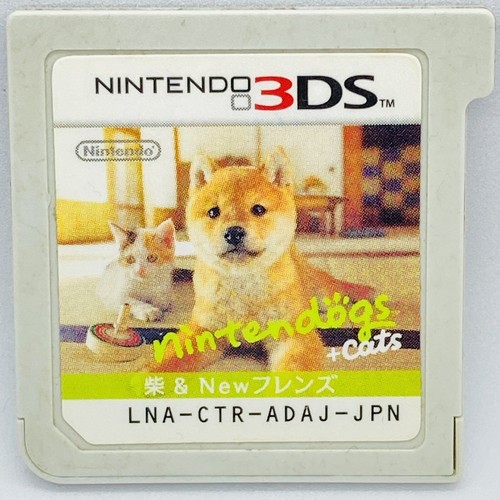 Nintendo 3DS Nintendogs + Cats Shiba & New Friends Japanese Games - Afbeelding 1 van 4