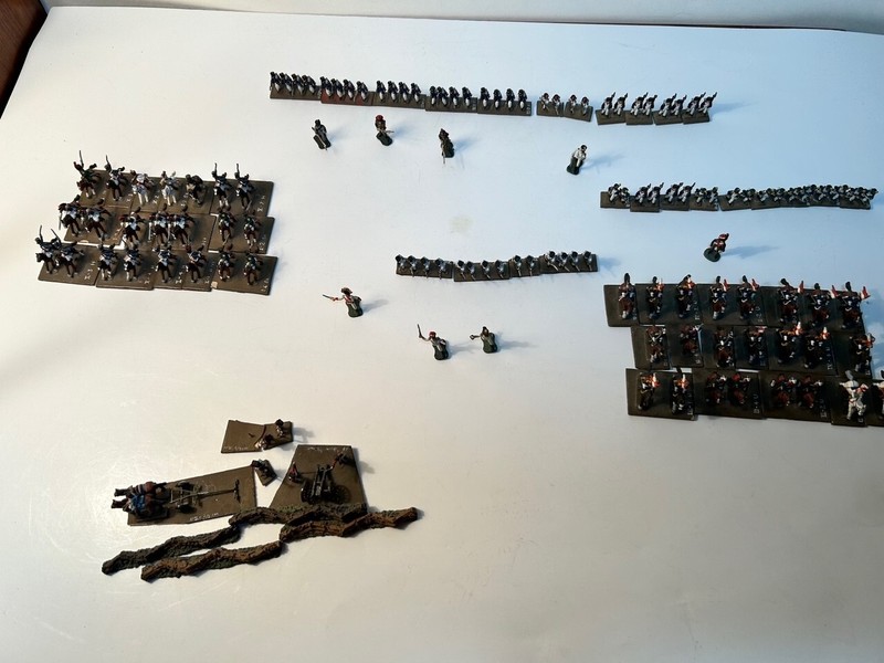 War Game 17mm Napoleonic painted figures "130 Piece Lot"