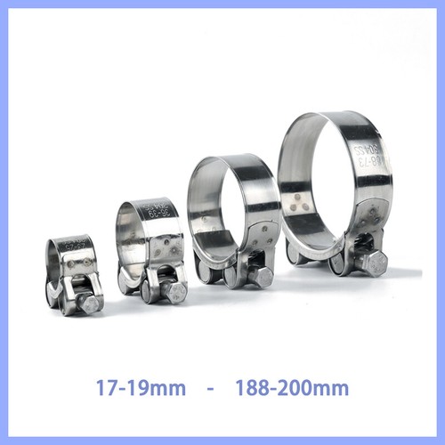 Hose Clamps-Clips Stainless Steel Heavy Duty T Bolt Exhaust W4 T304 17mm - 200mm - Bild 1 von 3