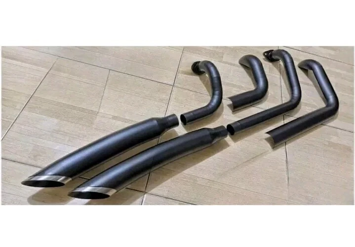 Custom Exhaust Fits Benelli Keeway Benda V252C (Big Radius Type) 2 Into 2 Model - Image 3 of 3