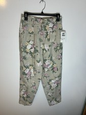 Woolrich High Rise Pleated Floral AOP Women  s Pants Size 8 NWT