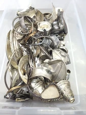 Read 925 STERLING SILVER SCRAP LOT Craft Recycle Bullion 50 Gram Clean No Stones