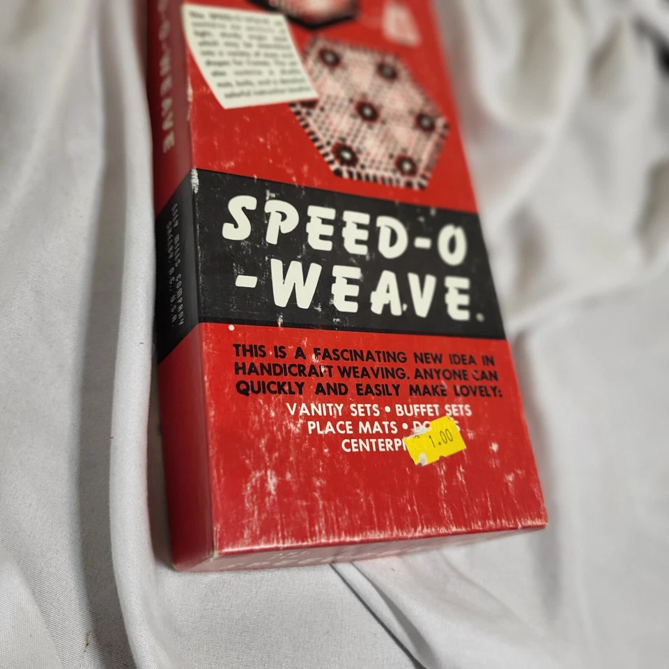 Kit de telar de metal ajustable vintage Lily Speed-O-Weave kit artesanal Foto 3 de 4