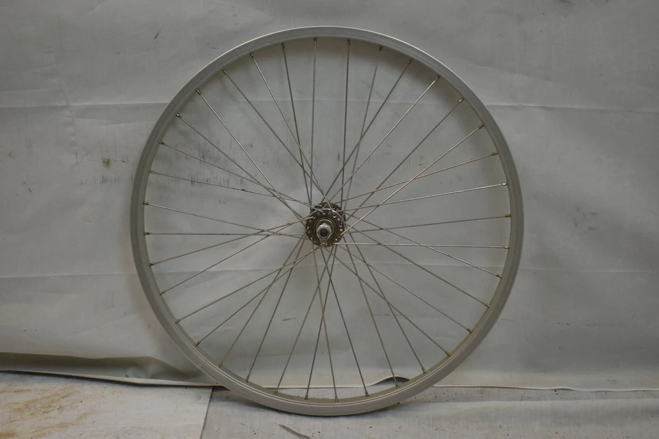 HJC P-7X 24" Front Bike Wheel & Hub Silver OLW100 24mm 36S AV Axle 507 ISO - Image 2 of 4