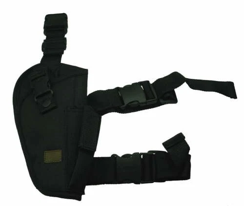 Pistola pistola pistola Airsoft BB caza pierna táctica negra Elite para diestros Foto 4 de 4