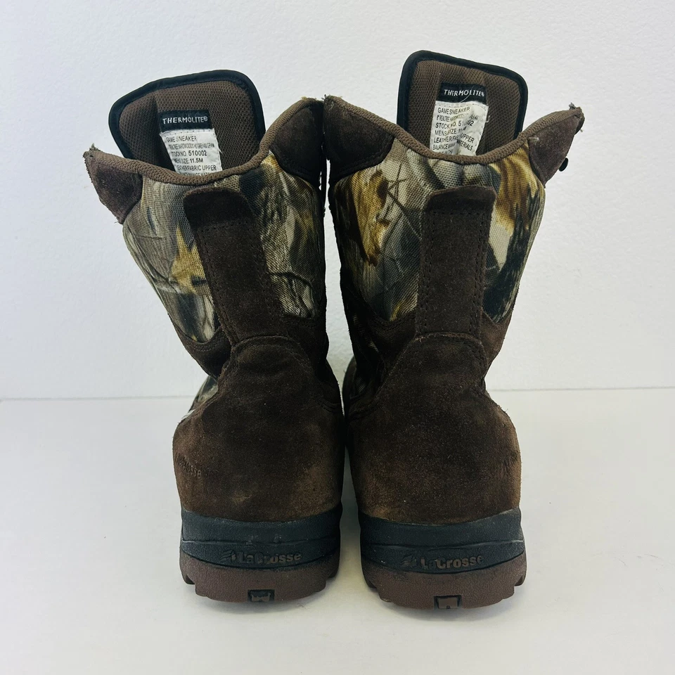 LaCrosse Size 11.5 Waterproof Hyper-Dri 400 Gram Brown Suede/Realtree Boots - Image 4 of 4