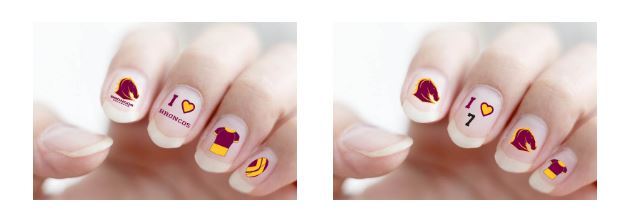 620410 BRISBANE BRONCOS NRL COLOURED FINGER TOE NAIL ART DECAL STICKER 620410 BRISBANE BRONCOS NRL COLOURED FINGER TOE NAIL ART DECAL STICKER