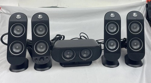 Logitech X-530 5.1 Channel Surround Sound 5 Speakers RCA Volume Control Tested