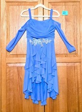 Weissman PeriwinkleBlue Lyrical Contemporary Dance Costume MC Child Floral Dress