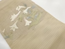 7566905: JAPANESE KIMONO JAPANESE NAGOYA OBI FOR SUMMER / / TSUZURE / WOVEN LILY