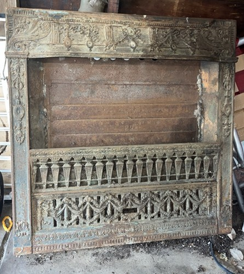 #ad #ad Antique Fire Grate Fireplace grill Victorian Era. $100.00