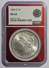 1884-O Morgan Silver Dollar ~ NGC MS64 ~ EDC Red Core ~ 90% Silver (N107)