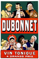 🍷Dubonnet Vintage Ad Poster - 1970s French Art - 24x36” - Premium Matte Paper