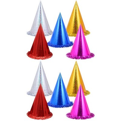  Set of 2 Geburtstagspartyhüte Glitzer Kegelhüte Zum Geburtstagsparty-Hüte
