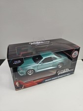 Jada Fast Furious 1/32 RARE Brian's Nissan Skyline GT-R R34 Die Cast Turquoise