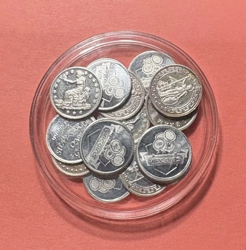 LOT OF (16) 1 GRAM Rounds Various .999 FINE SILVER Rounds • 16x1 =16 grams ⭐️