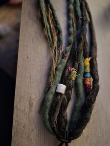 accent dreadlock tie/clip in. Fully customizable 
